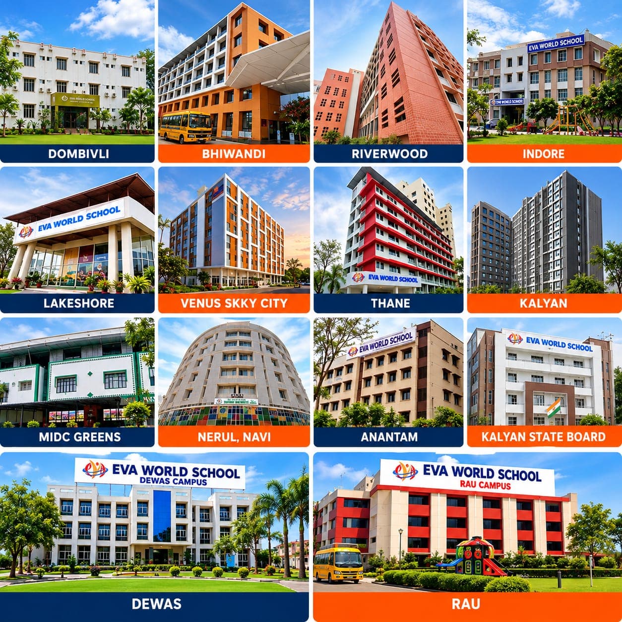 Image showing the schools in the Eva group